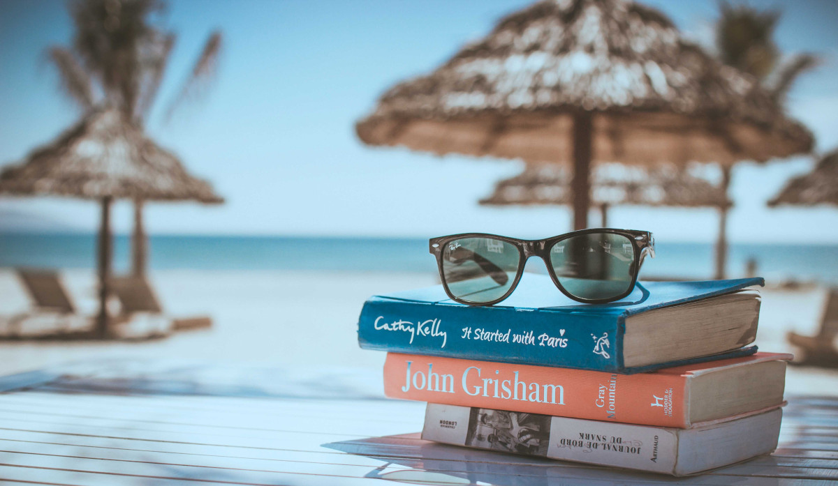 book on the beach